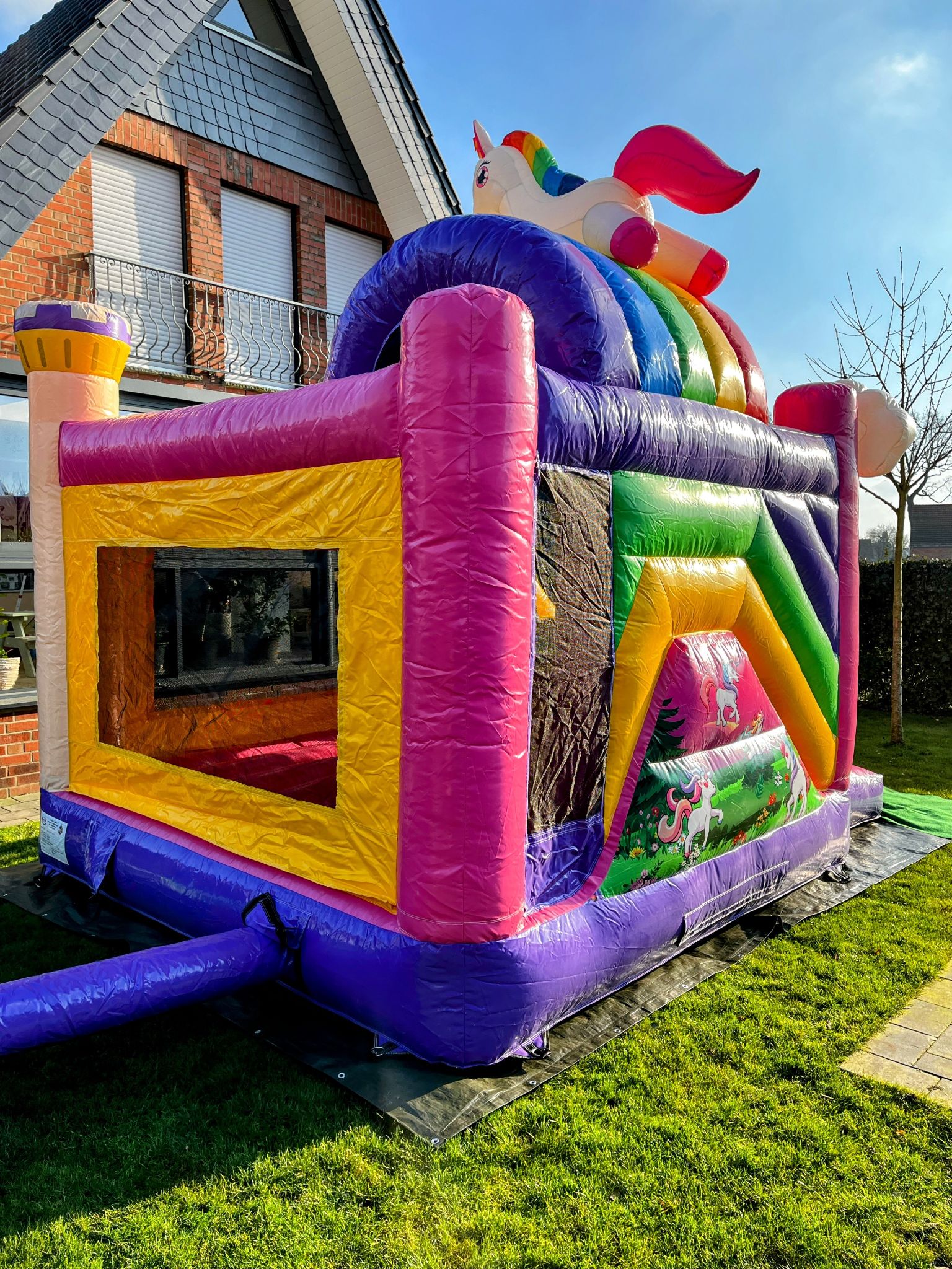 Hüpfburg Einhorn Bild 3